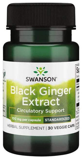 Swanson Black Ginger Extract 100 mg, 30 Kapseln