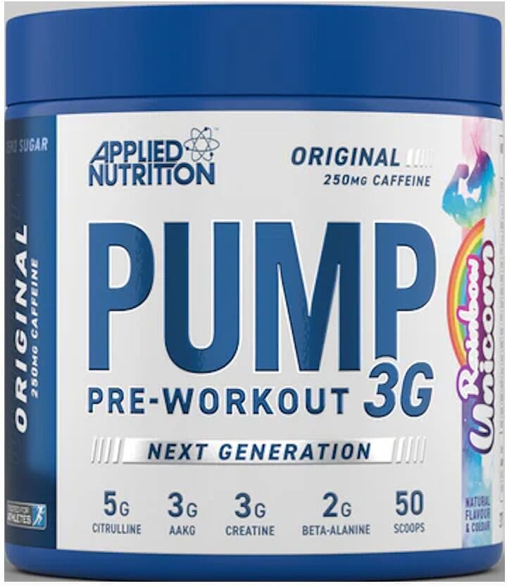 Applied Nutrition Pump 3G - Original, 375 g Dose, Rainbow Unicorn