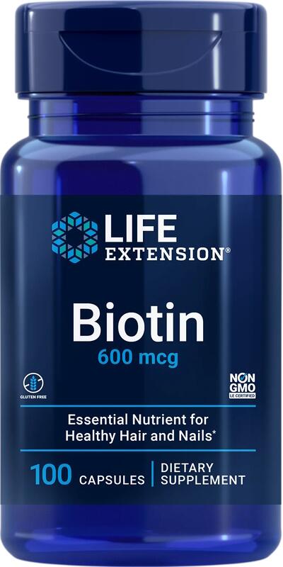 Life Extension Biotin 600 mcg, 100 Kapseln