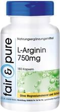 fair & pure L-Arginin (750 mg), 180 Kapseln Dose