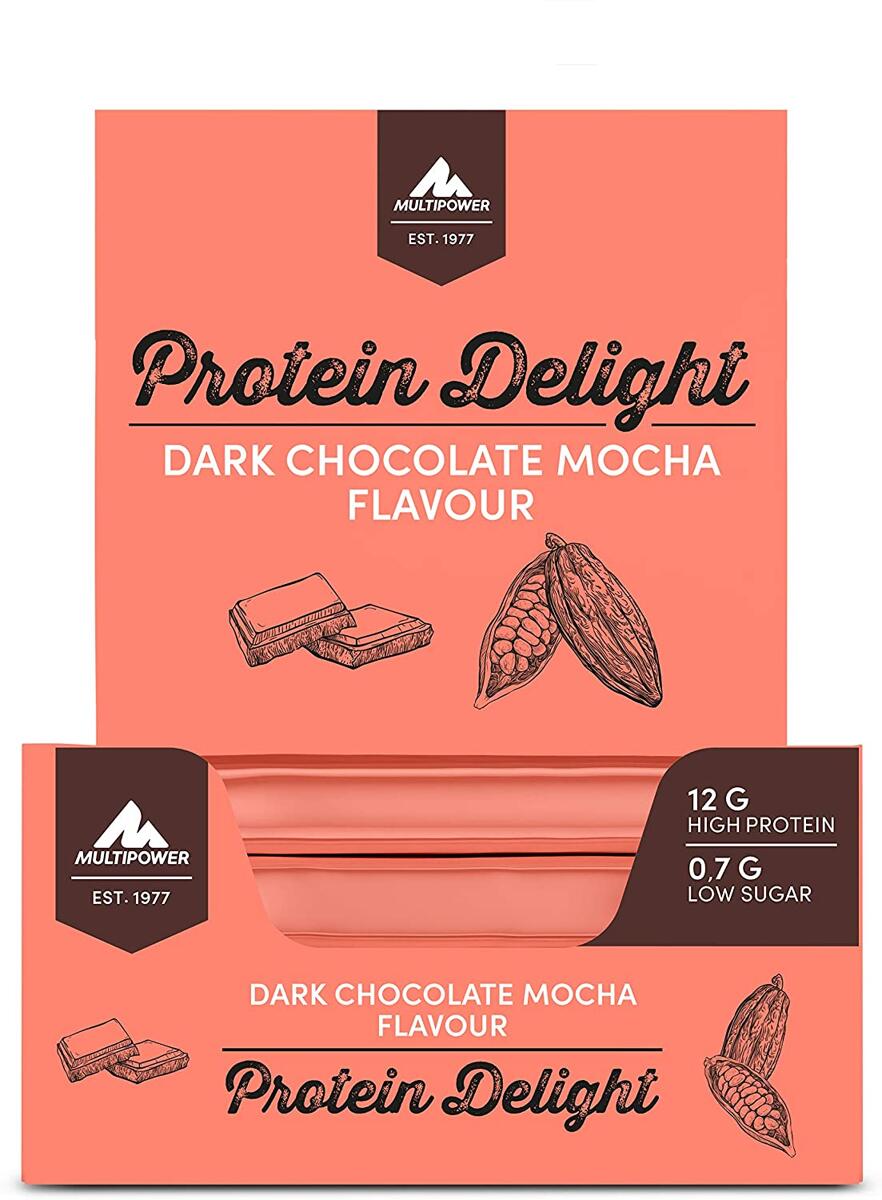 Multipower Protein Delight, 18 x 35 g Riegel, Dark Chocolate Mocha