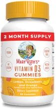 MaryRuth Organics Vitamin D3, 60 Fruchtgummis, Lemon Strawberry Orange