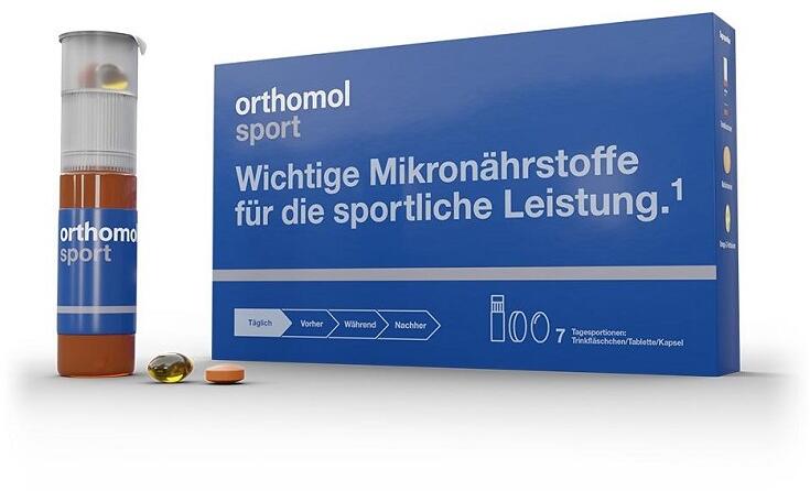 Orthomol Sport, Trinkfläschen/Tablette/Kapseln, Wochenpackung (7 Tagesportionen)
