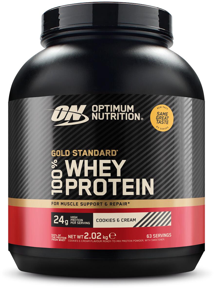 Optimum Nutrition 100 % Whey Gold Standard, 2016 g Dose (63 Servings), Cookies & Cream