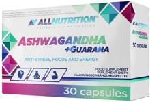 Allnutrition Ashwagandha 300 mg + Guarana, 30 Tabletten