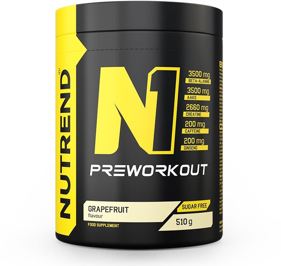 Nutrend N1 Pre-Workout, 510 g Dose, Grapefruit