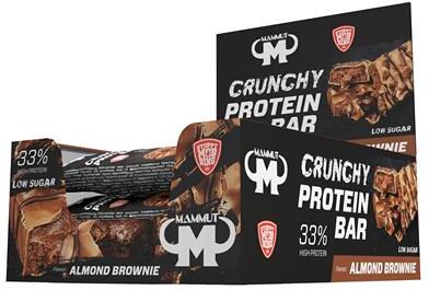 Best Body Mammut Crunchy Protein Bar, 12 x 45 g Riegel, Almond Brownie