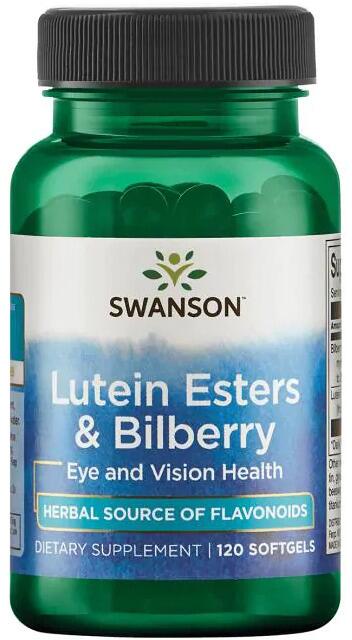 Swanson Lutein Esters & Bilberry, 120 Kapseln