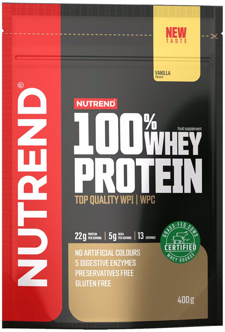 Nutrend 100 % Whey Protein, 400 g Beutel, Vanilla