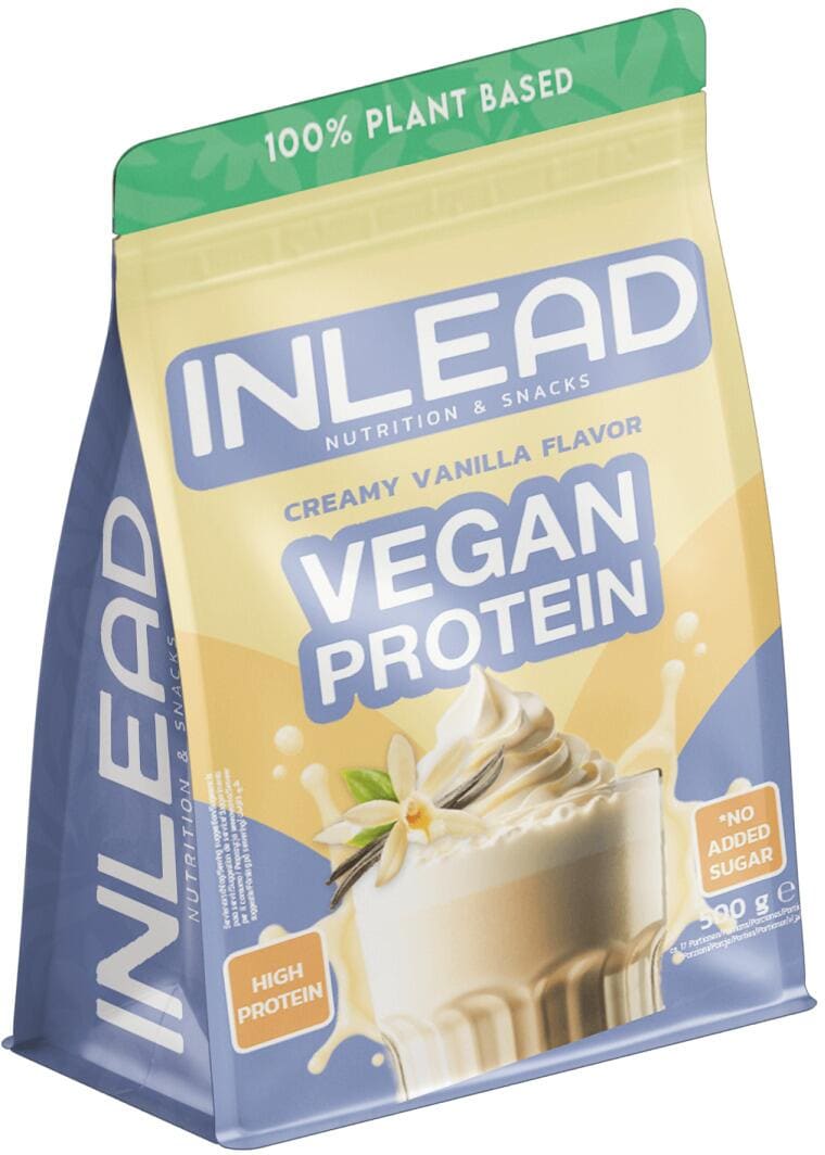 Inlead Vegan Protein, 500 g Beutel, Creamy Vanilla