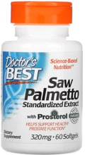 Doctor's Best Saw Palmetto Standardized Extract with Prosterol - 320 mg, Softgels