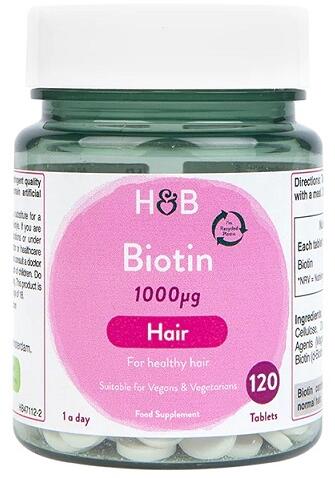 Holland & Barrett Biotin - 1000 μg, 120 Tabletten