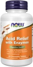 NOW Foods Acid Relief with Enzymes, 60 Kautabletten