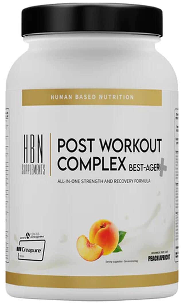 HBN Supplements Post Workout Complex - Best Ager, 1275 g Dose, Peach Apricot