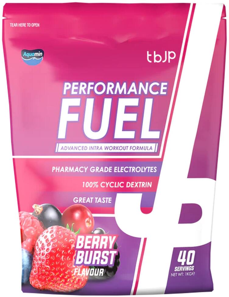 Trained by JP Performance Fuel, 1000 g Beutel, Berry Burst