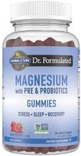 Garden of Life Dr. Formulated Magnesium with Pre & Probiotics Gummies, 60 Gummies, Raspberry
