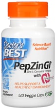 Doctors Best PepZin GI - Zinc-L-Carnosine Complex, 120 Kapseln