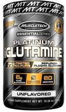 Muscletech Essential Series Platinum 100% Glutamine, 300g Dose, Standard