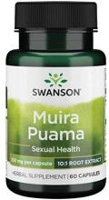 Swanson Muira Puama 250 mg - 10:1 Root Extract, 60 Kapseln