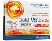 Olimp Gold-Vit D3+K2 2000, 30 Kapseln