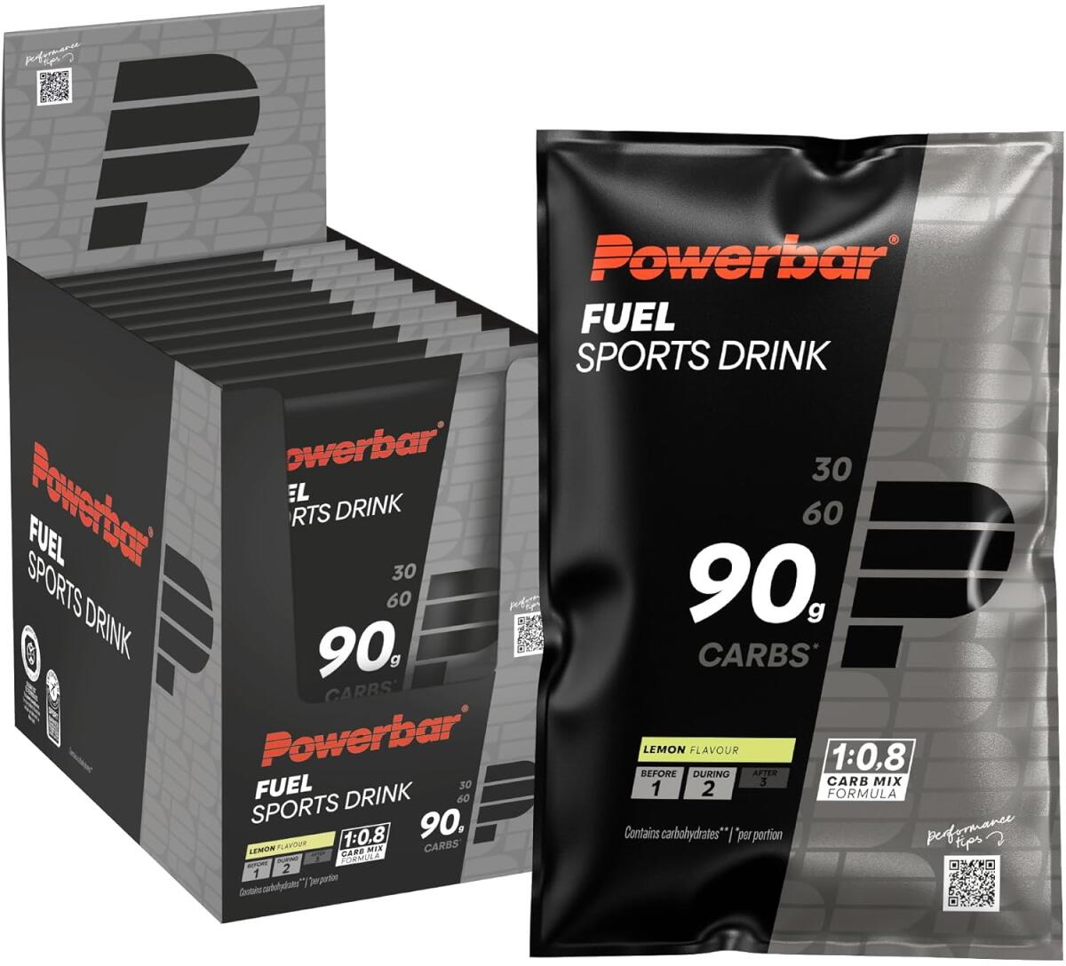 PowerBar Fuel 90 Sports Drink, 10 x 94 g Tütchen, Lemon