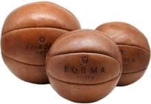 Forma Fisico Vintage Retro Medizinball aus Echtleder