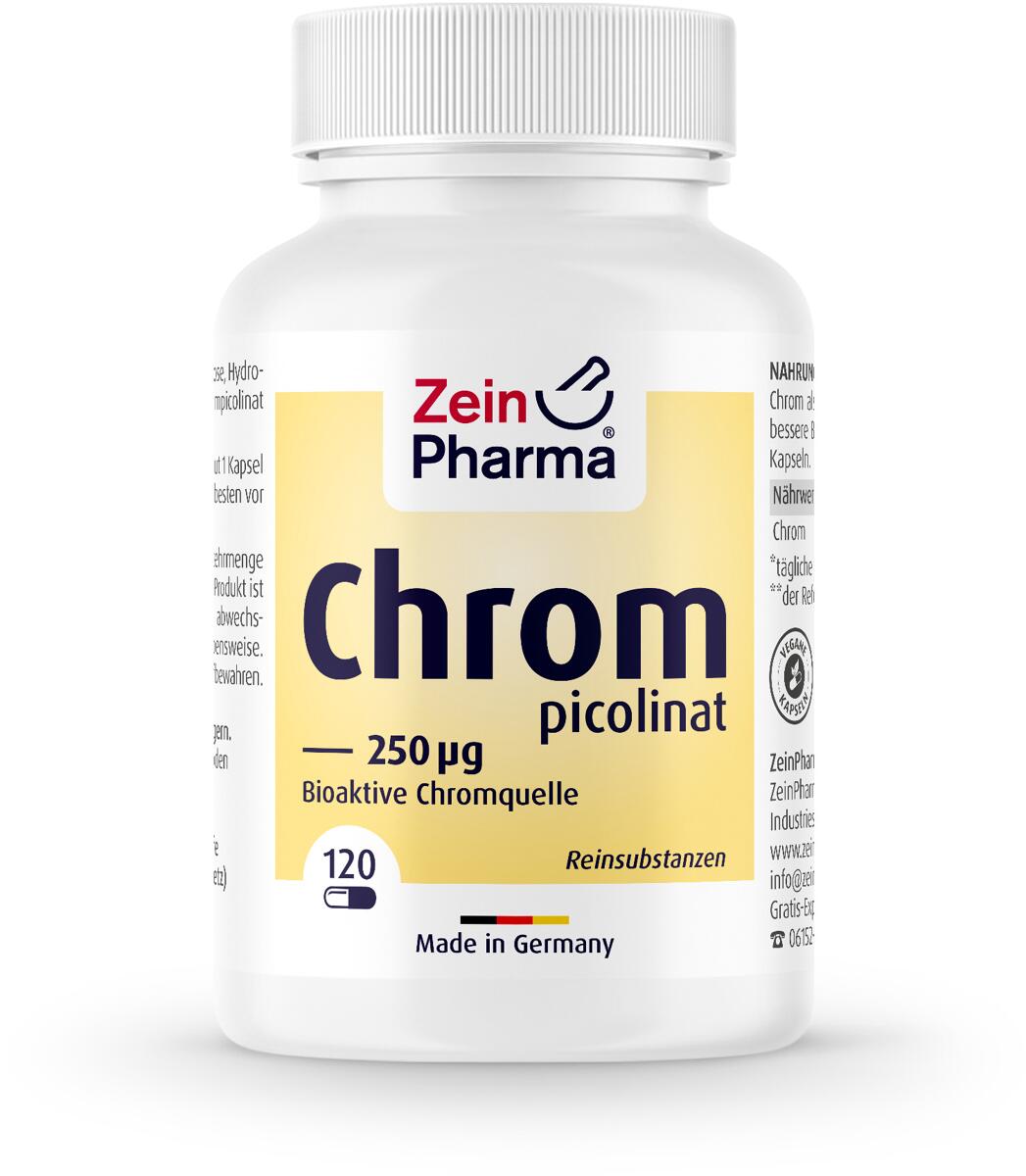 Zein Pharma Chrompicolinat 250 μg, 120 Kapseln