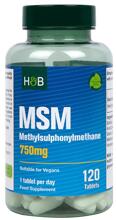Holland & Barrett MSM 750 mg, 120 Tabletten