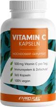 ProFuel Vitamin C - hochdosiert gepuffert, 365 Kapseln