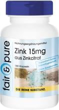 fair & pure Zink (15 mg), 180 Kapseln Dose