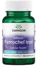 Swanson Albion Ferrochel Iron 18 mg, 180 Kapseln