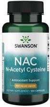 Swanson NAC N-Acetyl Cysteine 600 mg, 100 Kapseln