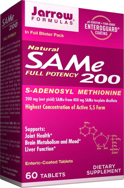 Jarrow Formulas SAMe - 200 mg, 60 Tabletten