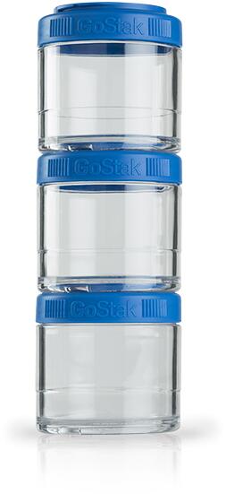 Blender Bottle GoStak 3erPack, 60 ml, Cyan bei Metasport