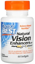 Doctors Best Natural Vision Enhancers, 60 Softgels