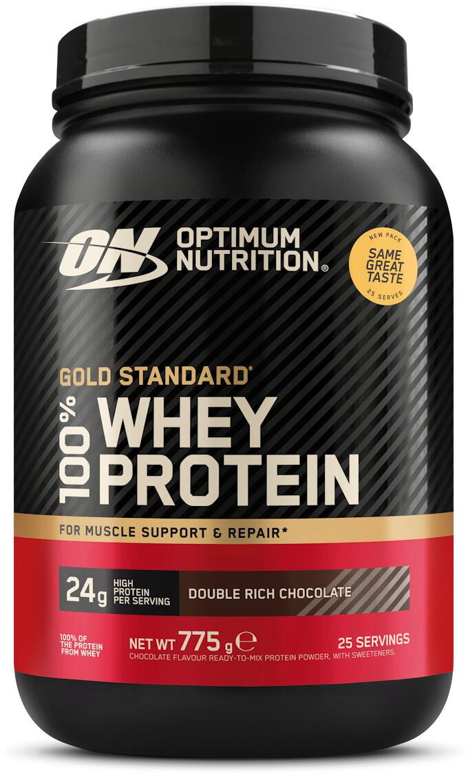 Optimum Nutrition 100 % Whey Gold Standard, 775 g Dose (25 Servings), Double Rich Chocolate