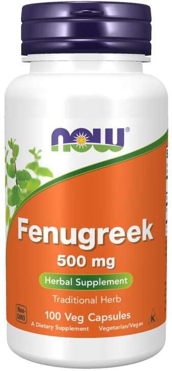 Now Foods Fenugreek 500 mg, 250 Kapseln