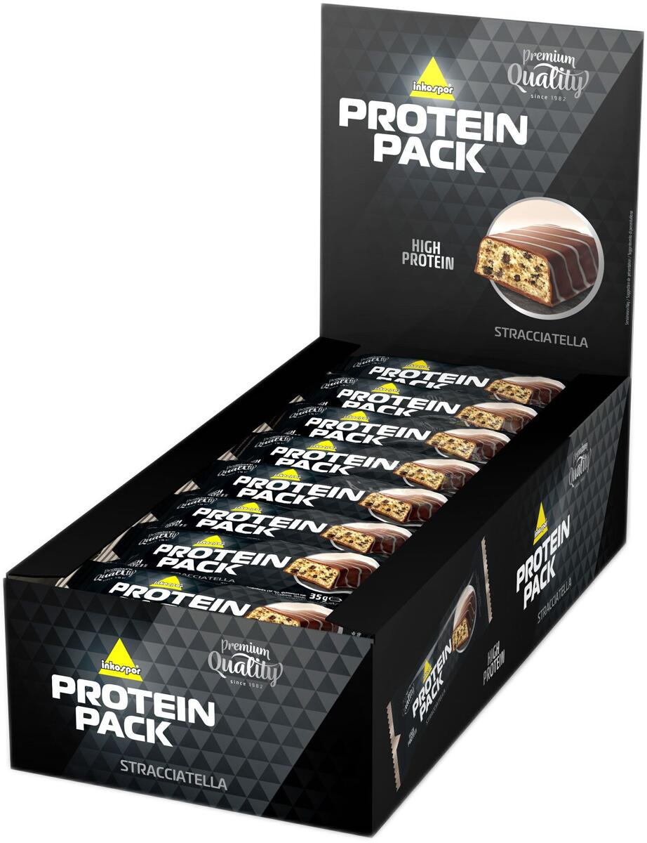 inkospor X-Treme Protein Pack, 24 x 35 g Riegel, Stracciatella