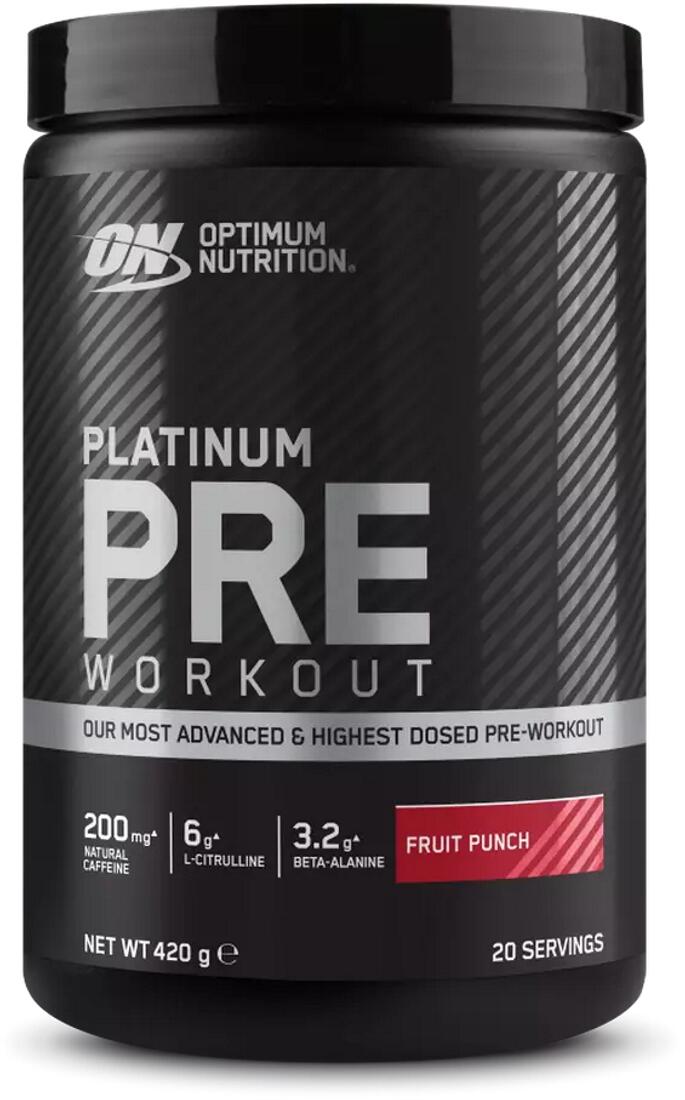 Optimum Nutrition Platinum Pre-workout, 420 g Dose, Fruit Punch