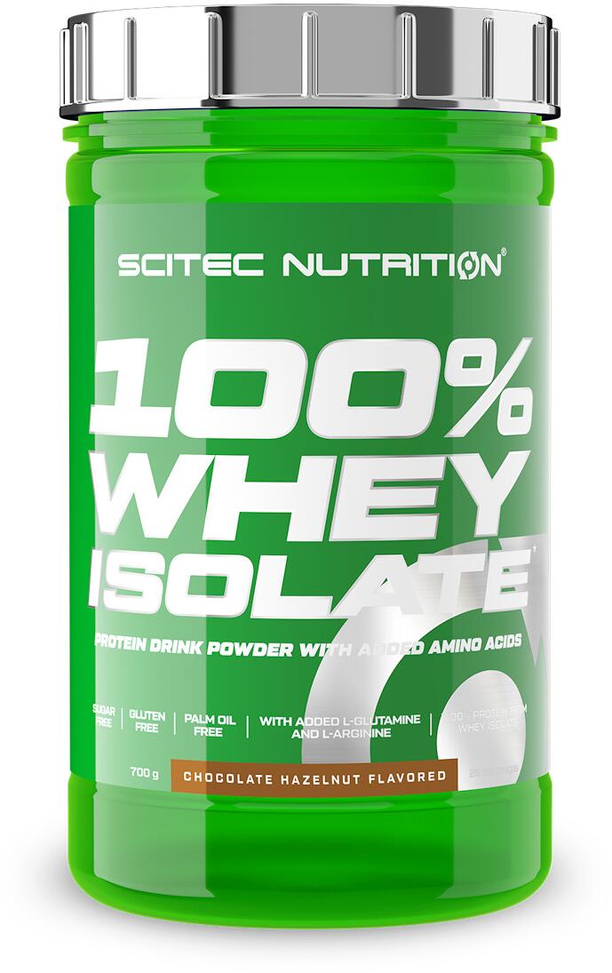 Scitec Nutrition 100% Whey Isolate, 700g Dose, Schokolade-Haselnuss