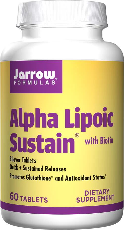 Jarrow Formulas Alpha Lipoic Sustain with Biotin, 60 Tabletten