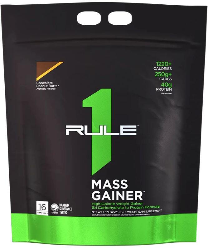 Rule1 R1 Mass Gainer, 5170 g Beutel, Chocolate Peanut Butter
