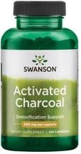 Swanson Activated Charcola 260 mg, 120 Kapseln