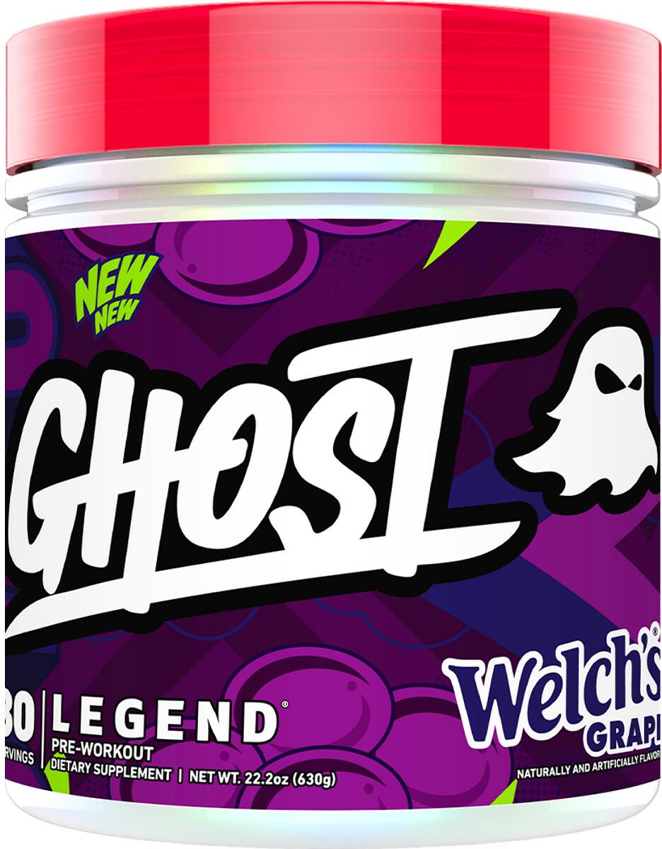 Ghost Legend V4 Pre-Workout, 630 g Dose, Welchs Grape