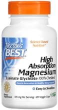 Doctors Best High Absorption Magnesium - 105 mg, 120 Kapseln