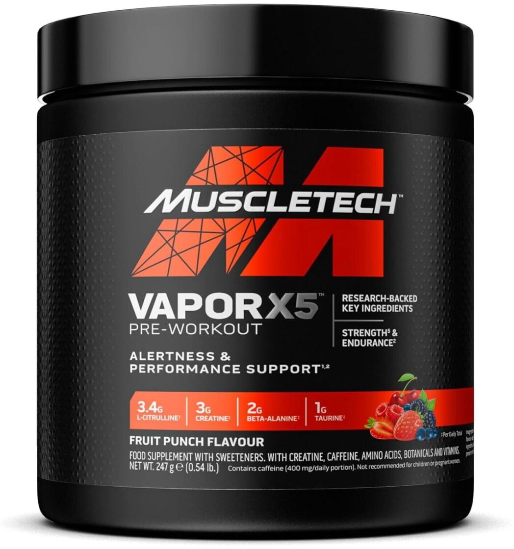 Muscletech Performance Series Vapor X5 Next Gen, 247 g Dose, Fruit Punch Blast