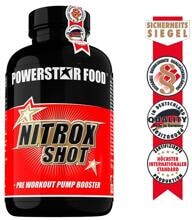 Powerstar Food NITROX SHOT – Pre Workout Pump Booster, 200 Kapseln