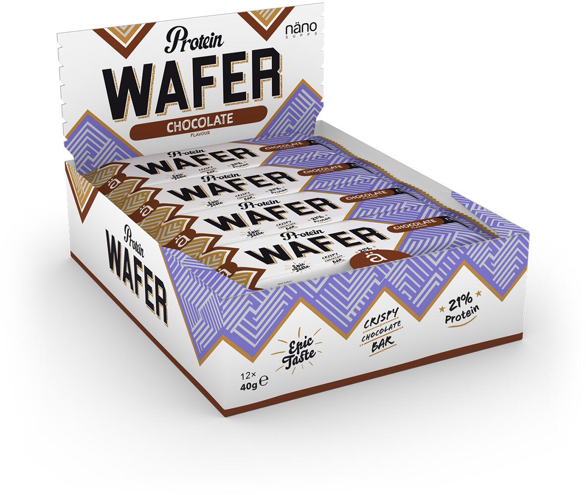 Nanosupps Protein Wafer, 12 x 40 g Riegel, Chocolate