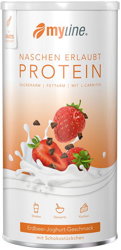 myline Protein, 400 g Dose, Erdbeer-Schoko-Split