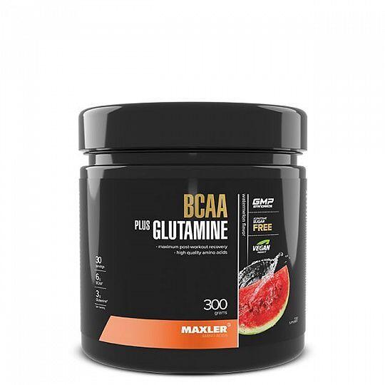 Maxler BCAA + Glutamine, 300 g Dose, Watermelon bei Metasport